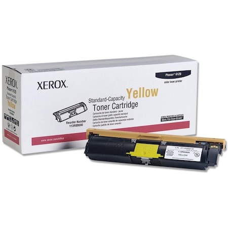 Xerox Yellow Standard Capacity Toner Cartridge, Phaser 6120/6115Mfp,  113R00690
